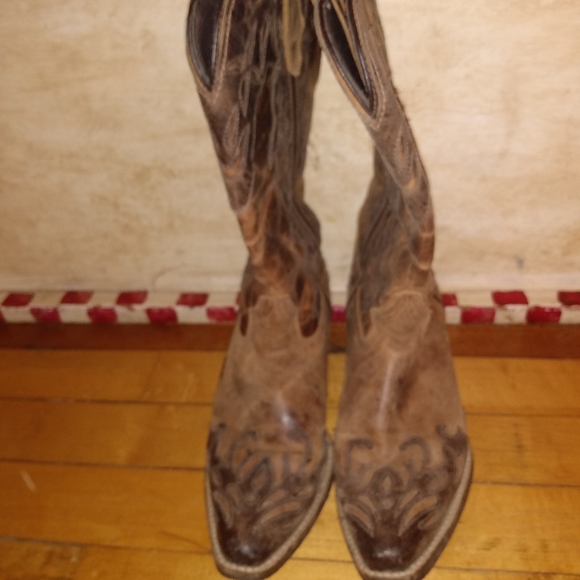 Rawhide Women's Cowboy Boots - Picture 3 of 4